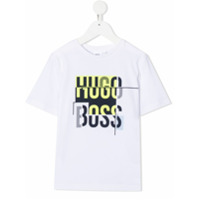 Boss Kids Camiseta com estampa de logo - Branco