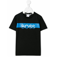 Boss Kids Camiseta com estampa de logo - Preto