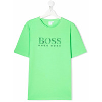 Boss Kids Camiseta com estampa de logo - Verde