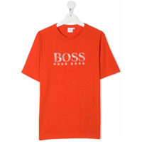 Boss Kids Camiseta com estampa de logo - Vermelho