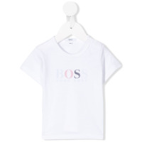Boss Kids Camiseta de algodão com estampa de logo - Branco