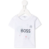 Boss Kids Camiseta decote careca com estampa de balão - Branco
