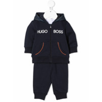Boss Kids Conjunto esportivo 2 peças com logo - Azul