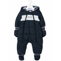 Boss Kids Conjunto esportivo 2 peças matelassê com logo - Azul