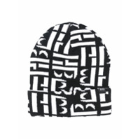 Boss Kids Gorro de tricô com logo corrido - Preto