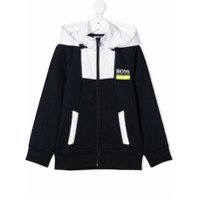 Boss Kids Jaqueta esportiva de jersey - Azul