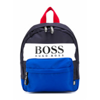 Boss Kids Mochila com estampa de logo - Azul