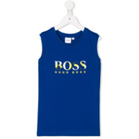 Boss Kids Regata com estampa de logo - Azul