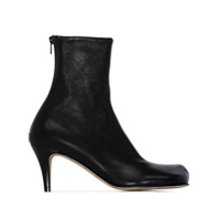 Bottega Veneta Ankle boot de couro preta - Preto