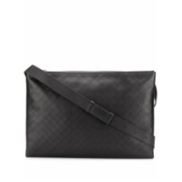 Bottega Veneta Bolsa carteiro com trama Intrecciato - Preto