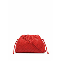 Bottega Veneta Bolsa The Mini Pouch Intrecciato - Vermelho