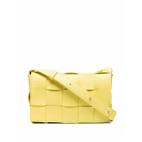 Bottega Veneta Bolsa tiracolo Cassette de couro - Amarelo