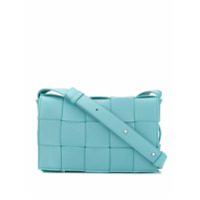 Bottega Veneta Bolsa tiracolo com trama Intrecciato - Azul