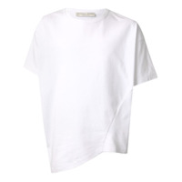 Bottega Veneta Camiseta mangas curtas assimétrica - Branco