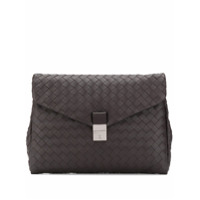 Bottega Veneta Capa para notebook com trama Intrecciato - Marrom