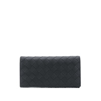 Bottega Veneta Carteira com trama intrecciato - Preto