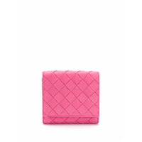 Bottega Veneta Carteira French com trama Intrecciato - Rosa