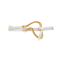 Bottega Veneta Cinto de couro com detalhe de fivela - Branco