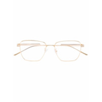 Bottega Veneta Eyewear Armação de óculos quadrada dourada - Dourado