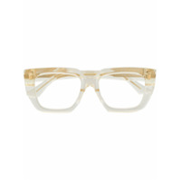 Bottega Veneta Eyewear Armação de óculos quadrada translúcida - Branco