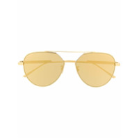 Bottega Veneta Eyewear Óculos de sol aviador - Dourado