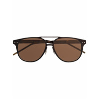 Bottega Veneta Eyewear Óculos de sol aviador - Marrom