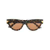Bottega Veneta Eyewear Óculos de sol gatinho BV1035S - Preto