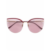 Bottega Veneta Eyewear Óculos de sol gatinho oversized - Rosa