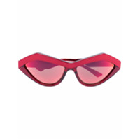 Bottega Veneta Eyewear Óculos de sol gatinho - Vermelho