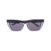 Bottega Veneta Eyewear Óculos de sol quadrado bicolor - Preto