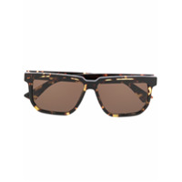 Bottega Veneta Eyewear Óculos de sol quadrado - Marrom