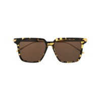 Bottega Veneta Eyewear Óculos de sol quadrado oversized - Dourado