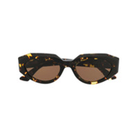 Bottega Veneta Eyewear Óculos de sol redondo - Marrom