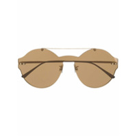 Bottega Veneta Eyewear round sunglasses - Marrom