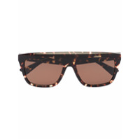 Bottega Veneta Eyewear square-frame tortoiseshell sunglasses - Marrom