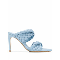 Bottega Veneta Mule com alça trançada e salto médio - Azul