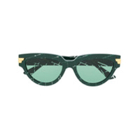 Bottega Veneta Óculos de sol gatinho - Verde