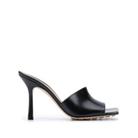 Bottega Veneta Sandália com bico quadrado - Preto