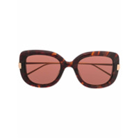 Boucheron Eyewear Óculos de sol oversized - Marrom