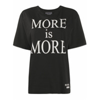 Boutique Moschino Camiseta com estampa More Is More - Preto