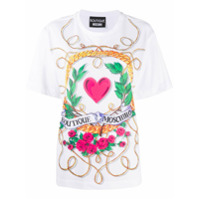 Boutique Moschino Camiseta de algodão com estampa gráfica - Branco