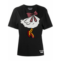 Boutique Moschino Camiseta de algodão com estampa gráfica - Preto