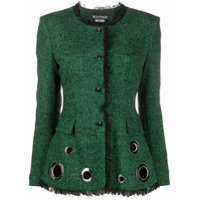 Boutique Moschino Jaqueta com detalhe de ilhós - Verde