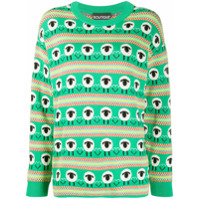Boutique Moschino Suéter com bordado de ovelha - Verde