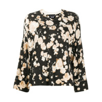 Boutique Moschino Suéter mangas longas com estampa floral - Preto