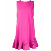 Boutique Moschino Vestido com babados na barra - Rosa