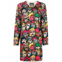 Boutique Moschino Vestido mini com estampa - Verde