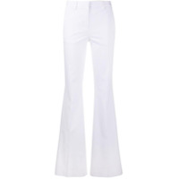 Brag-wette Calça flare com cintura média - Branco