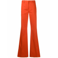 Brag-wette Calça flare com cintura média - Laranja