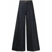 Brag-wette Calça jeans pantalona cintura alta - Azul